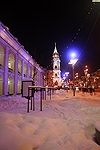 Город завалило снегом